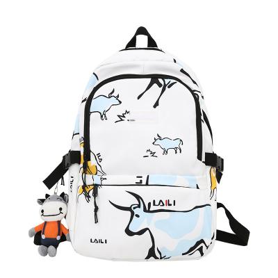 China Portable Best Selling Leopard Sports New product customized printed schoolbag student tide cool backpack trend student backpackTravel Ruc for sale