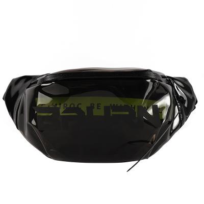 China Portable New Design Sports Casual Fanny Pack Custom Print Waist Bag Waterproof PVC Transparent Fanny Pack Chest Bag for sale