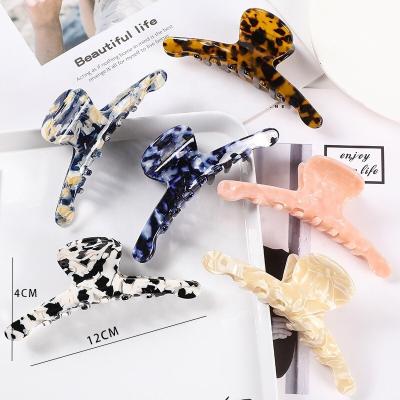 China 2023 fashionable hair clip mold acetate girls hair accessories clips claw hair clip for sale