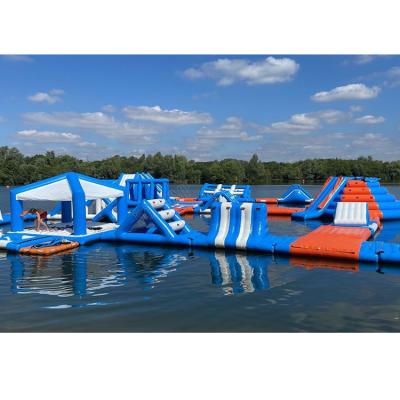 China Dourable Large Inflatables Water Park Giant Inflatable Water Park With Intex Pool On Land For Kids And Adults From China Inflatable Factory for sale