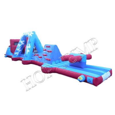 China Dourable Inflat Inflatable Trampoline Bouncer Castle Trampolines with Obstacles for Kids and Adults for sale