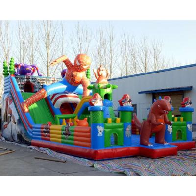 China Hot Selling Dourable 2023 Factory Price Biggest Indoor Outdoor Inflatable Party Center Giant Inflatable Bounce House With Slides for sale