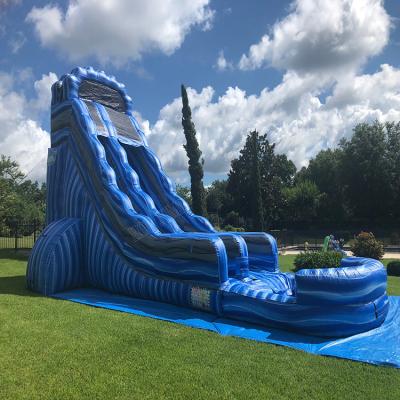 China Dourable Commercial inflatable water slide/ Inflatable water slide with big swimming pool for rental or sale for sale