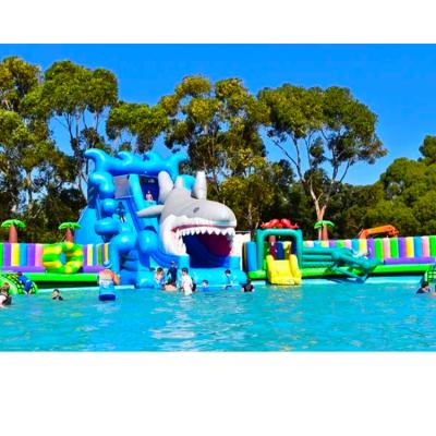 China Dourable Commercial Kids Jumping jungle slide Inflatable Water Slide PVC Inflatable Water Slide on Sale for sale