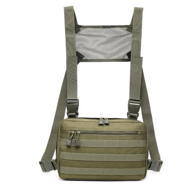 China Tactical Chest Rig Bag bolsa de pecho de pecho de Molle de combat de Rig Military Tactical Vest Gear Chest 21x33x5cm for sale