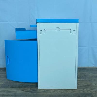 China Traditional Cheap ABS Mobile Plastic Bedside Cabinet Medical Bedside Locker Table For Hospital for sale