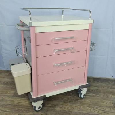 China Traditional Cheap Price Stainless Steel Emergency Ambulance Stretcher Trolley Patient Transfer Trolley With Mattress For Hospital for sale