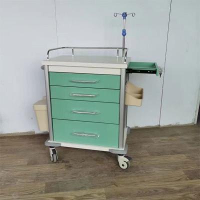 China Traditional Stainless Steel Medical Equipment Trolley Medical Treatment Trolley Hospital Trolley With Drawer for sale