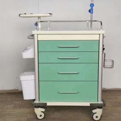 China Ambulance Transfer Emergency Bed Hospital Stretcher Traditional Medical Folding Patient Trolley Adjustable for sale