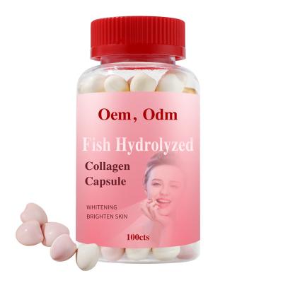 China Fish Peptides Hydrolyzed Collagen Capsules Skin Elastic Healthy Bones And Joints ODM for sale