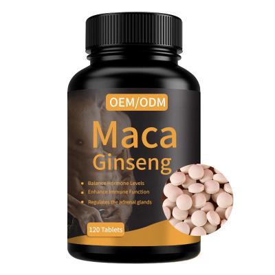 China Customized Sexy Herbal Maca Ginseng Supplement 120 Tablets for sale