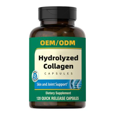 China OEM Peptides Proteins Hydrolysate Hydrolyzed Collagen Capsules For Anti Aging for sale