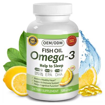 China 60 Softgels Omega-3 Fish Oil 1200 Mg Supports Healthy for sale