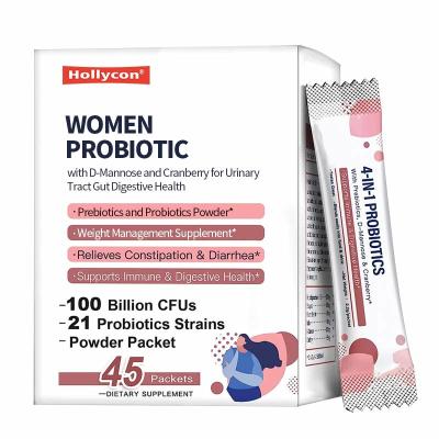 China OEM Women Probiotic With D-Mannose And Cranberry For Urinary Tract Gut Digestive Health Prebiotics And Probiotics Powder for sale