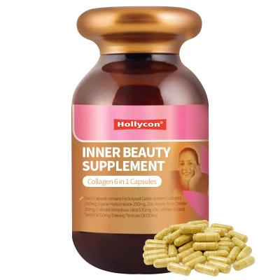 China OEM Private Label Inner Beauty Supplement Collagen 6 In 1 Capsules Skin Healthy Supplement for sale