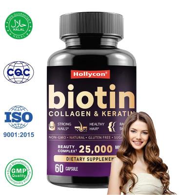 China OEM Hair Growth Vitamins Capsules with Biotin Collagen Supports Hair Growth for sale