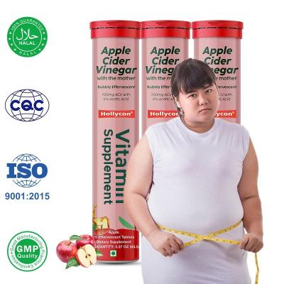 China Supplier Apple Cider Vinegar Effervescent Tablets Slimming Tablets Help Weight Loss for sale