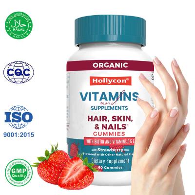 China Private Label Vitamin Supplement Biotin Gummies Support Skin Care Nail Strength for sale