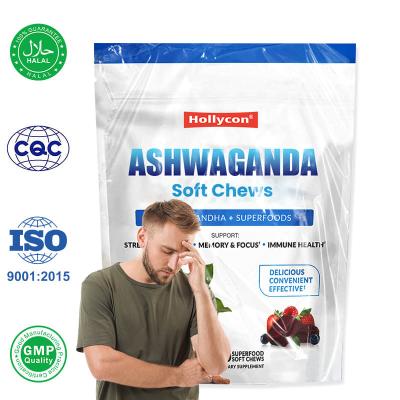 China Wholesale Ashwaganda Soft Chews for Stress Relief Memory Focus and Immune Health for sale