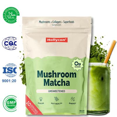 China Factory Organic Mushroom Matcha Powder Support Focus Energy Digestion Health for sale