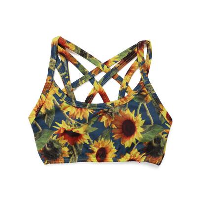 China Cute Print Cami Top Sleeveless Vest Tank Baby Sunflower Leopard Baseball Full Summer Casual for sale