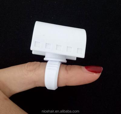 China 2016 Plastic Wholesale Alibaba Factory Price U Shape Glue Ring Holder Make Up Tool For Eyelash Extension for sale