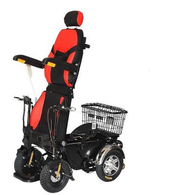 China New Promotional Powered Portable Automic Electric Wheelchairs for the Disabled Automic Standing Walker & Rollator 125*65*125cm for sale