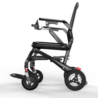 China Factory price rehabilitation equipment Carbon Fiber lightweight  Folding  Electric Wheelchairs for handicap 86*57*93cm for sale