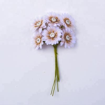 China Cheap Polyester+iron Artificial Plastic Chrysanthemum Flower for sale