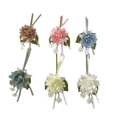 China Polyester+iron Single Chrysanthemum Wholesale Artificial Flower for sale