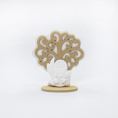 China Europe Wholesale Laser Cut Wood Tree Craft Decoration for sale