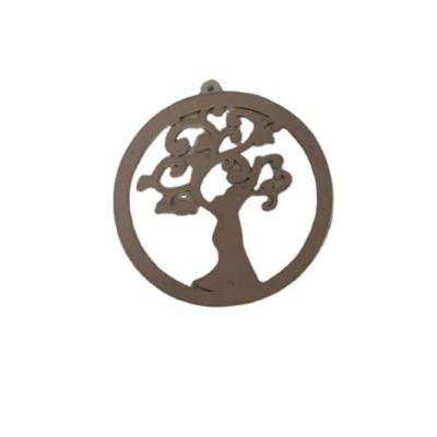 China Europe Wholesale Laser Cut Wood Tree Craft Decoration for sale