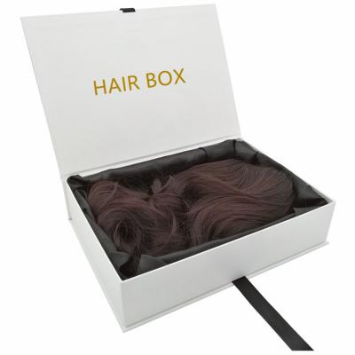 China Luxury Reused Materials Hair Extension Wig Accept Custom Logo Design Boxes For Gift Toy Hair Box Packaging for sale