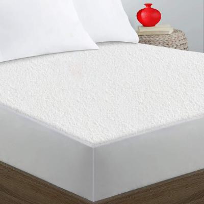 China Waterproof Anti-bacteria Bamboo Terry Towel Anti Allergy Mattress Blanket Bed Protector for sale