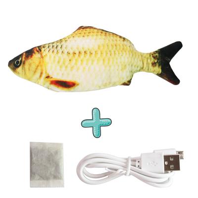 China Amazon Success Usb Catnip Flippity Liveable Fish Cat Toy Interactive for sale