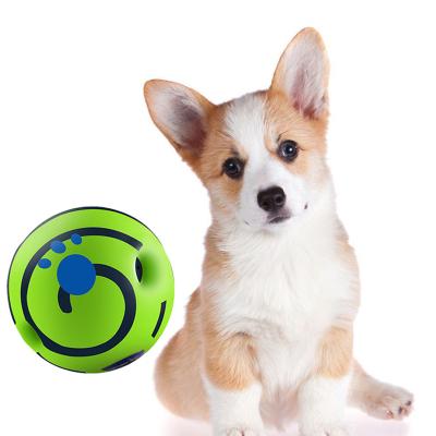 China Sustainable Funny Squeaky Interactive Aggressive Chewer Chewing Training Herding Supplies Shimmy Cheer Safe Giggling Ball for sale