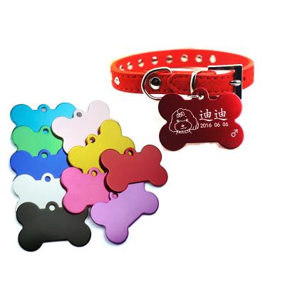 China Custom Wholesale Aluminum Sublimation Pet ID Tags Dog ID Tags Collar Name Engrave Custom Collar Cat ID Tag for sale