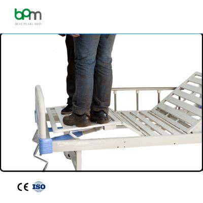 China Factory Wholesale Cheap Price 2 Cranks Hospital Metal Factory Flat Bed Manual Bed BPM-MB207 for sale