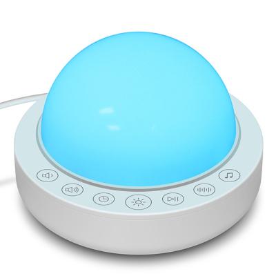 China Post-modern living room decoration white noise machine with night light 16 kinds of soundtracks white noise sleep therapy machine lamp for sale