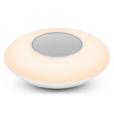 China Post-modern DEST LED lamp with 7-level RGB light wireless speaker portable wireless speaker lamp with music aux. playing function for sale