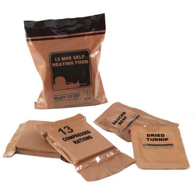 China Ready-to-prepare camping OEM fast food mre military mre rations military meal for sale