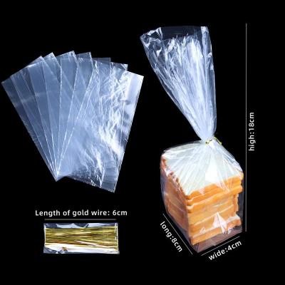 China Recyclable Clear Bread Plastic Packaging Bag With Both Side Gusset Cellophane Bags High Quality Te koop