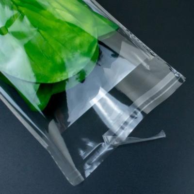 China Clear Transparent Cellophane Bag Bopp Seal Strip Opp Printing Material Recyclable Resealable Custom Adhesive Poly Cello Bag For Candy Gift en venta