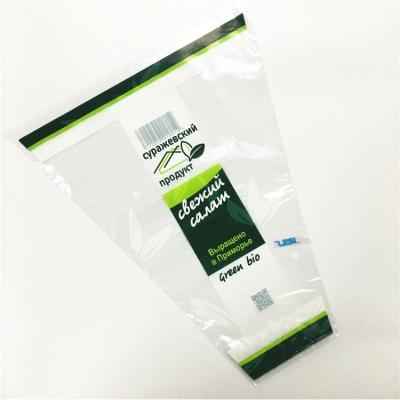 中国 Security Accept Custom Size Flower Sleeve Customized Size Lettuce Printed To Produce Packaging Packaging Plastic Bag 販売のため