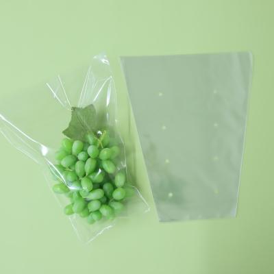 China Recyclable BOPP CPP Cone Shaped Custom Printed Lettuce Herbs Plastic Fresh Food Vegetable Packaging Bags zu verkaufen