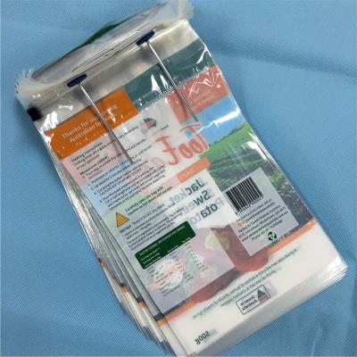 China Recyclable Recycle Side Seal PE Laminated PET Window Plastic Bag For Vegetable Packaging en venta