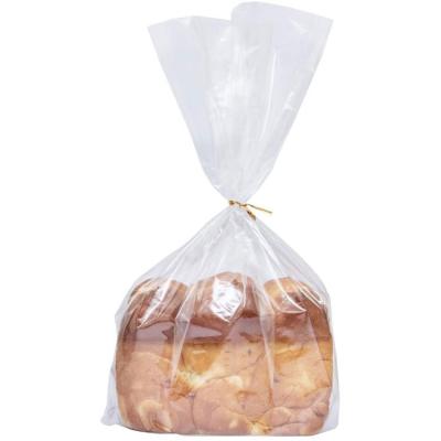 China CPP Safety 13x30 Transparent Bread Cello Bread Bags French Cellophane Bags with Clear Twist Ties for Bread Cellophane Bags Baguette for sale