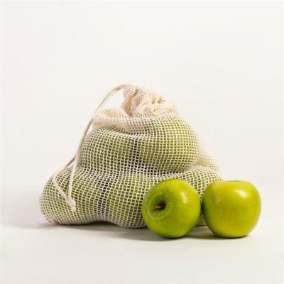 China High Quality Safety Cotton Mesh Bag Fruit Vegetable Packing Bags Lettuce Packing Bags CMB2025 for sale