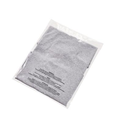 China LWB3138 Safety Clothes High Quality Cellophane Warning Tote Bag Clear Poly Bag Te koop