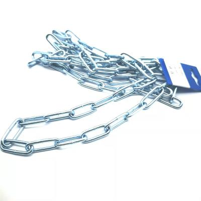 China Lifting Chain 3mm DIN5685A G30 Galvanized Welded Galvanized DIN5685A Short Link Chain 8mm Outdoor Chain Without Desk for sale